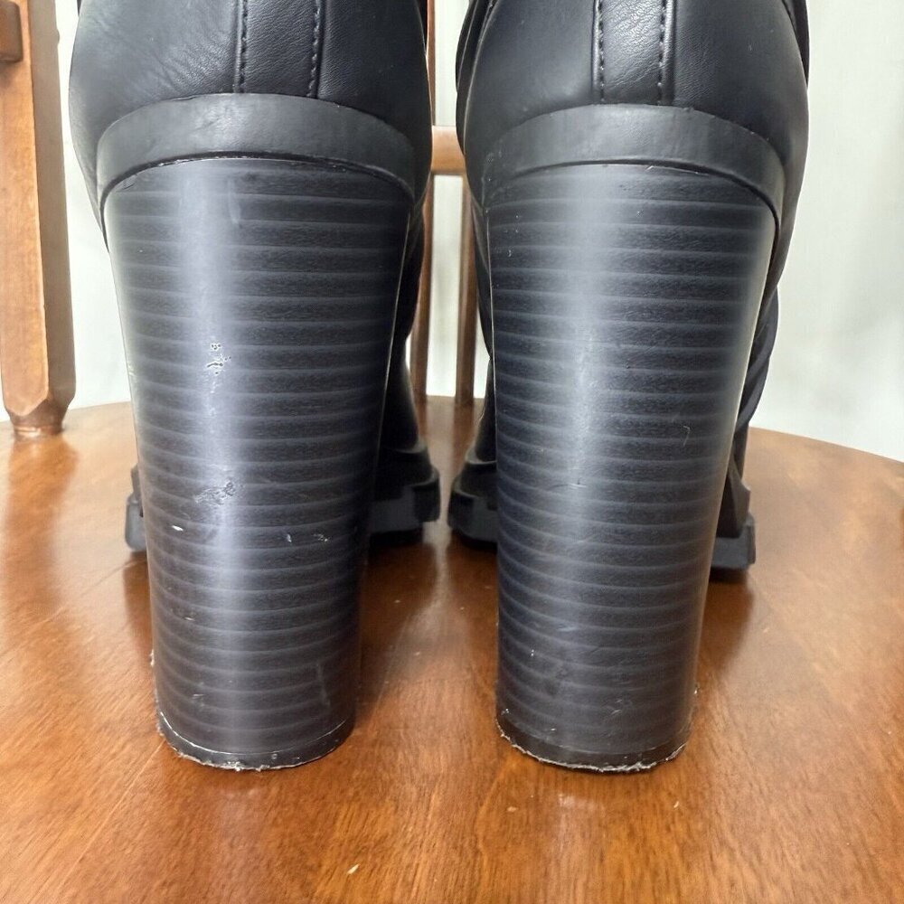GX By Gwen Stefani High Heel Moto Boots Punk Rock Women’s Sz 10 - Picture 5 of 9